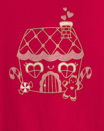 Toddler Girl Gingerbread Long-Sleeve Graphic Tee - Red, 