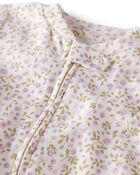 Baby Girl Organic Cotton Sleep & Play Pyjamas in Botanic Muse Print, image 2 of 4 slides