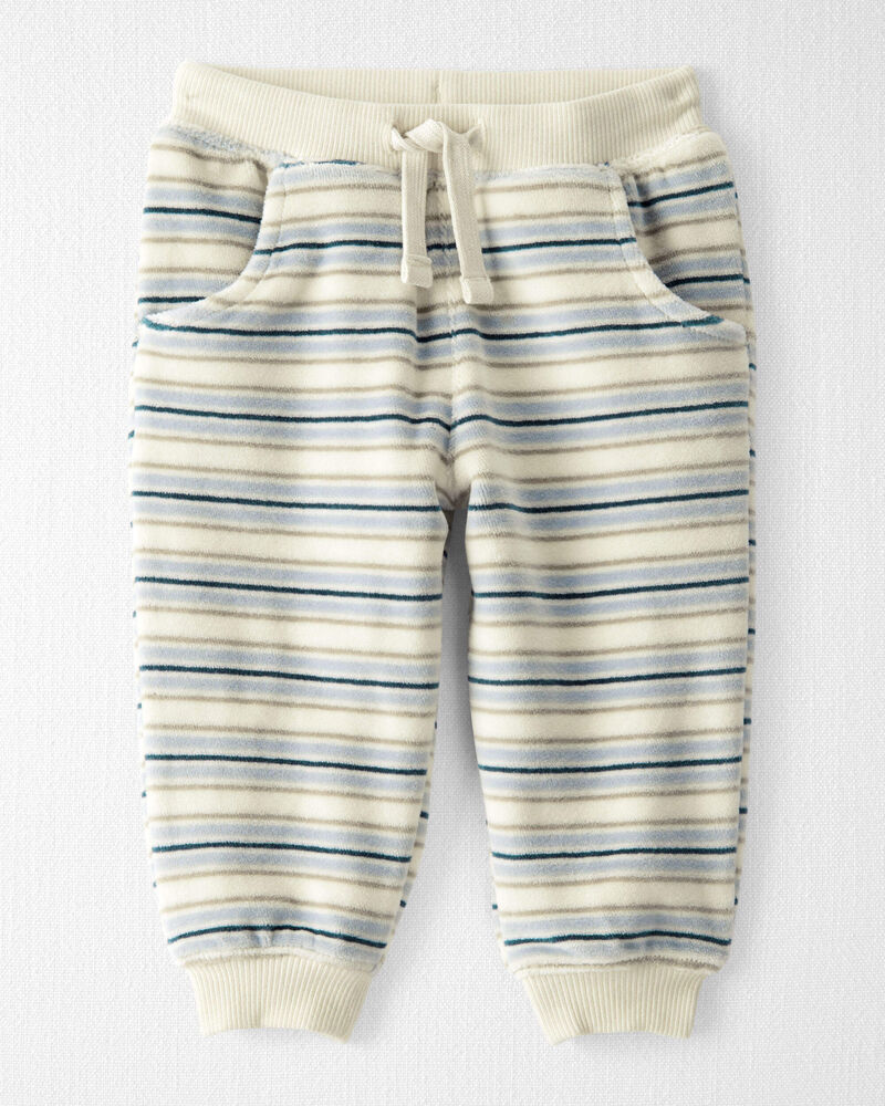 Baby 2-Piece Organic Cotton Velour Pullover & Pant Set, image 2 of 4 slides