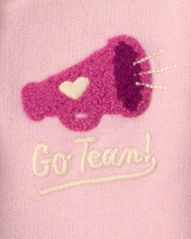 Baby Girl 3-Piece Varsity French Terry Layering Set - Pink, image 5 of 7 slides