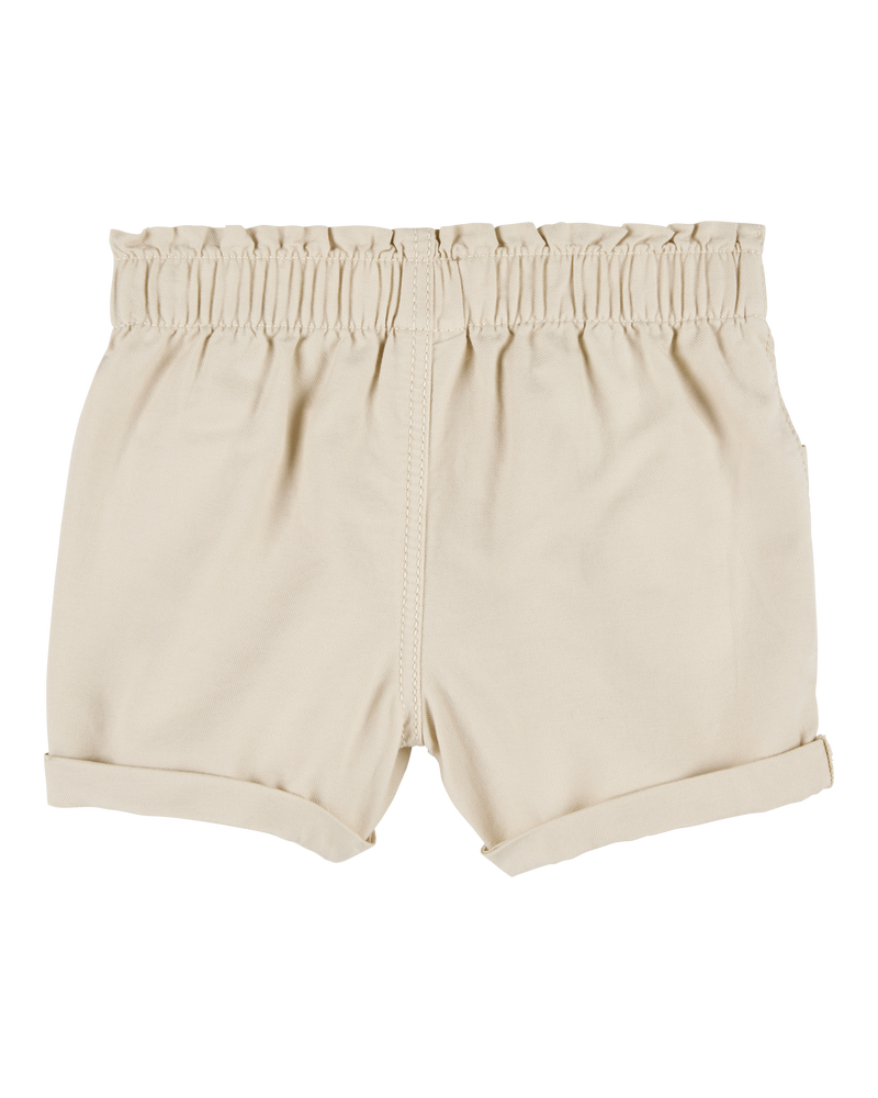 Toddler Pretty Utility Shorts - Tan, image 2 of 4 slides