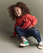 Toddler Barrel Pant in Denim - Blue, image 4 of 8 slides