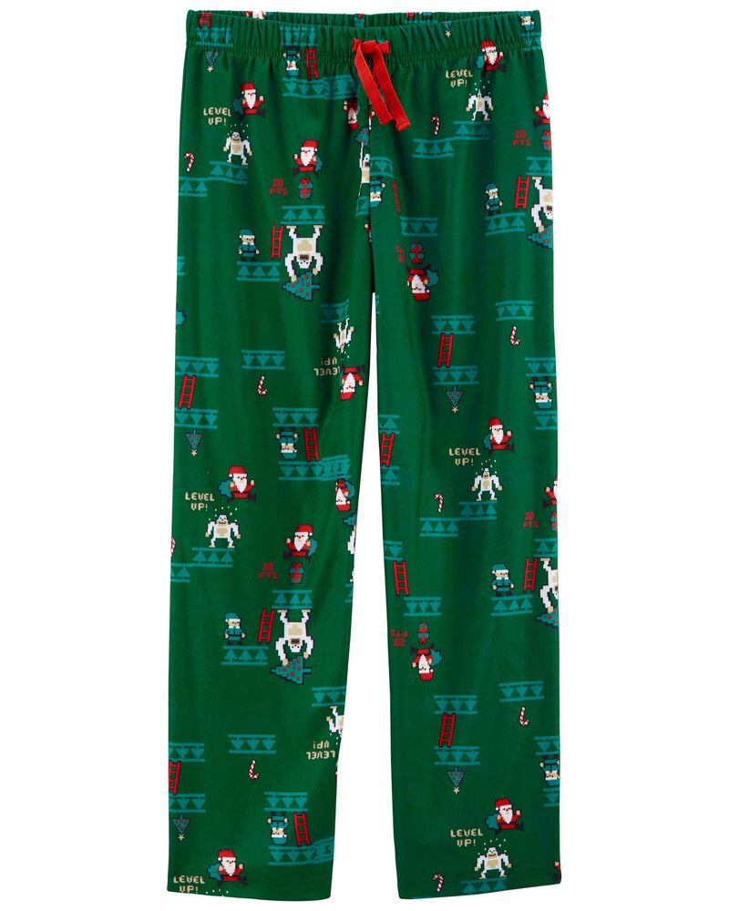 Green Christmas Fleece Pyjama Pants
