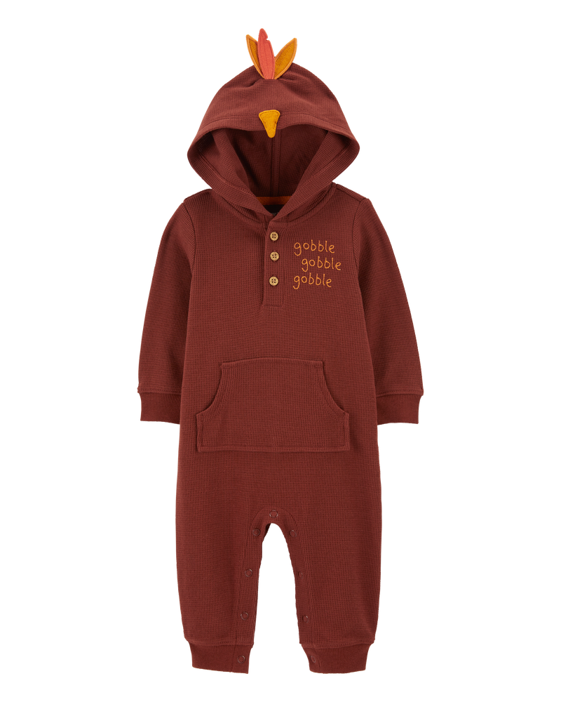 Brown Baby Turkey Hooded Jumpsuit Carter s Oshkosh Canada