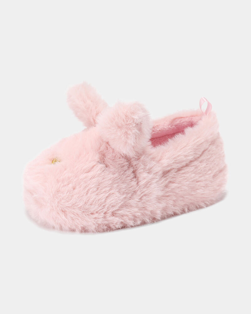 Girls Bunny Slippers - Pink, image 6 of 6 slides