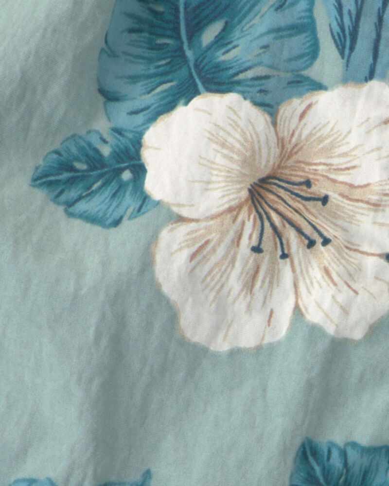 B&eacute;b&eacute; gar&ccedil;on - Short maillot de bain de mati&egrave;res recycl&eacute;es - Bleu hibiscus, image 4 sur 4 diapositives