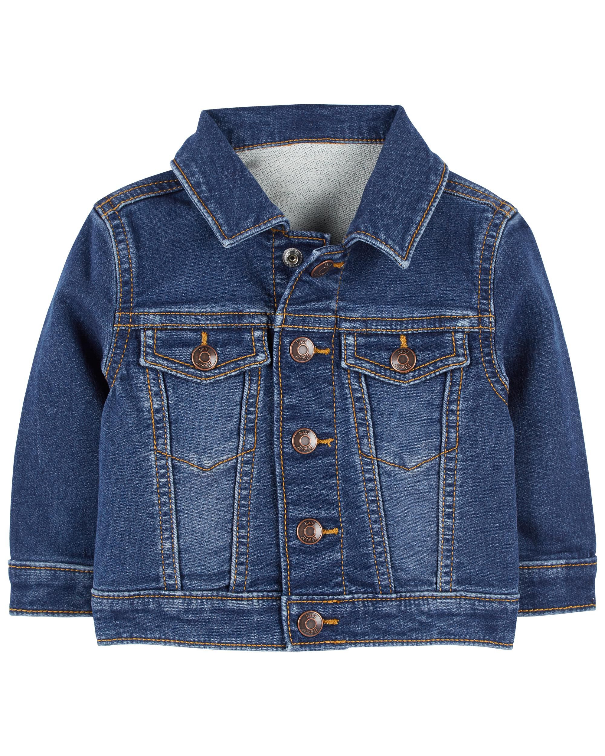 Baby Boys The Classic Knit Like Denim Jacket 18M OshKosh Bgosh