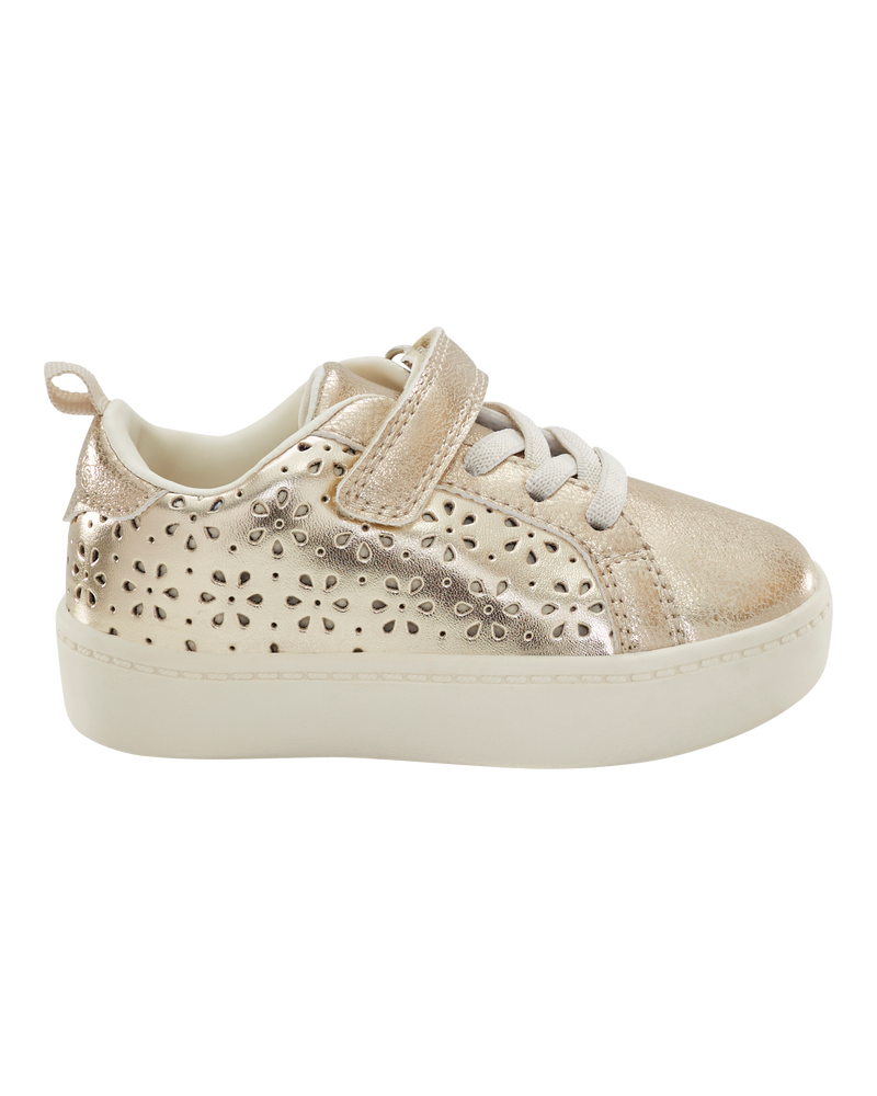 Tout-petit Espadrilles à tige haute à paillettes - Doré, image 2 sur 7 diapositives