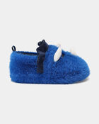 Toddler Boy Dinosaur Slippers - Blue, image 2 of 6 slides
