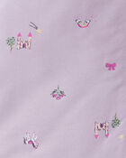 Baby Girl Fairytale 2-Way Zip Wearable Blanket - Purple, image 4 of 5 slides