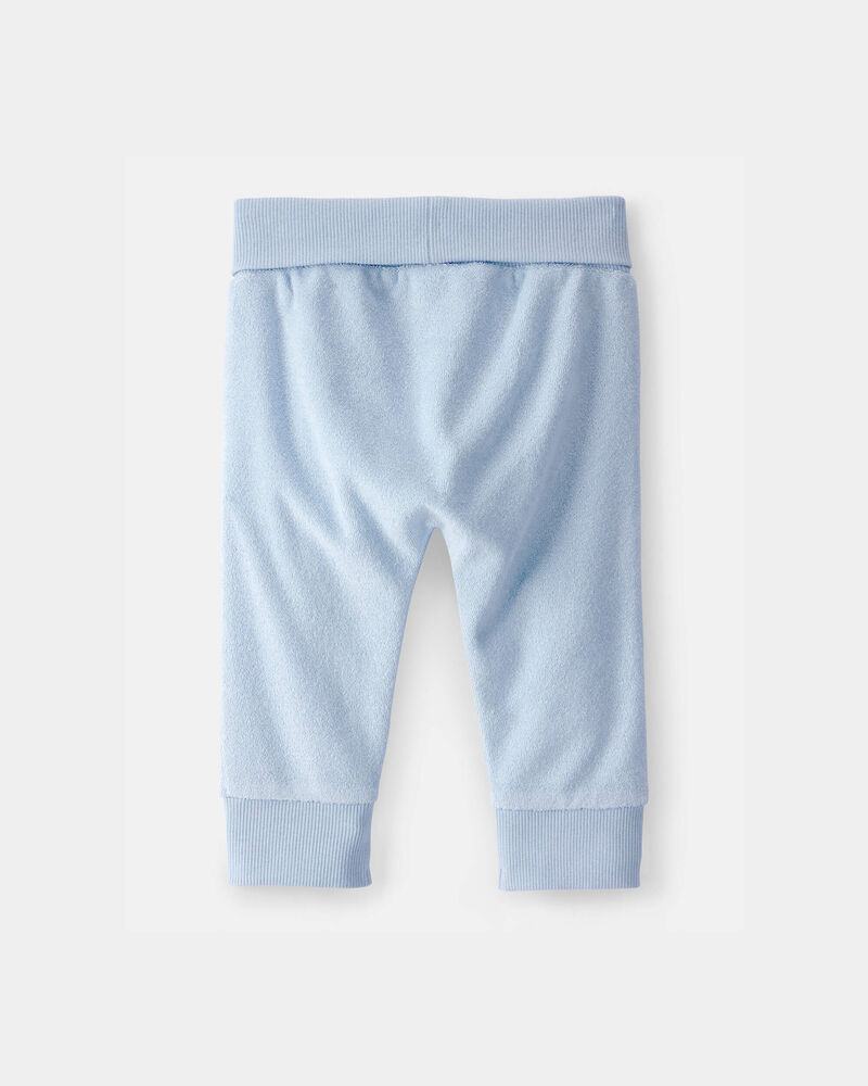 Baby Boy Terry Pants - Blue, image 2 of 4 slides