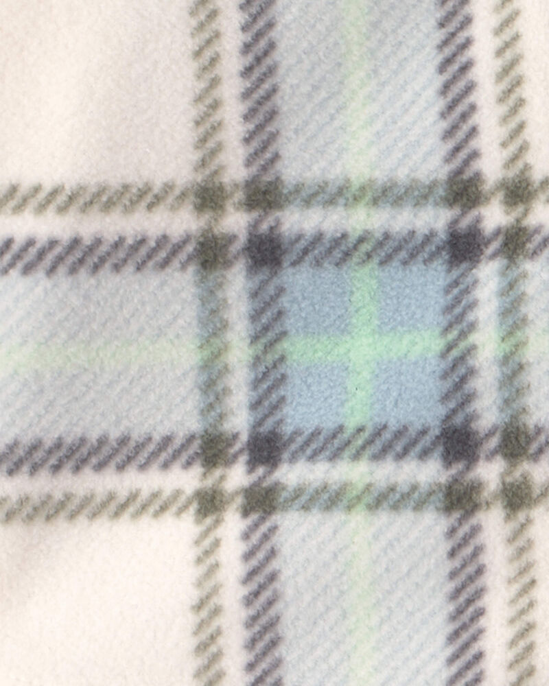 Baby Boy 3-Piece Plaid Fleece Layering Set - Green, image 4 of 6 slides