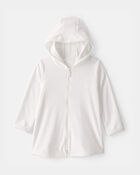 Toddler Girl Terry Cover Up - White, image 1 of 3 slides