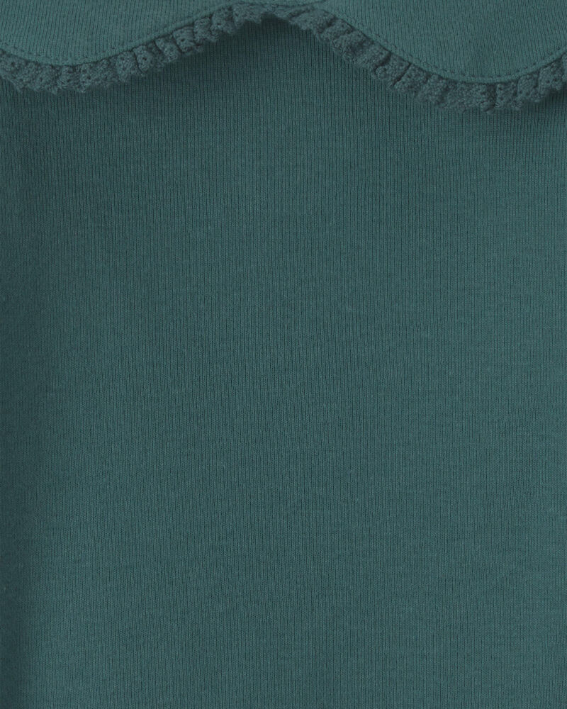 Baby Girl 3-Piece Floral Corduroy Long-Sleeve Dress Set - Green, image 4 of 6 slides