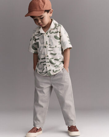 Tout-petit gar&ccedil;on - Pantalon tiss&eacute; - Gris, 