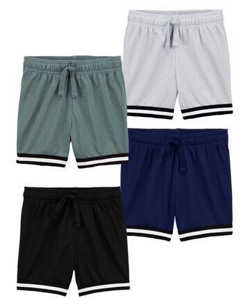 Emballage de 4 shorts de sport préférés en tissu filet, 