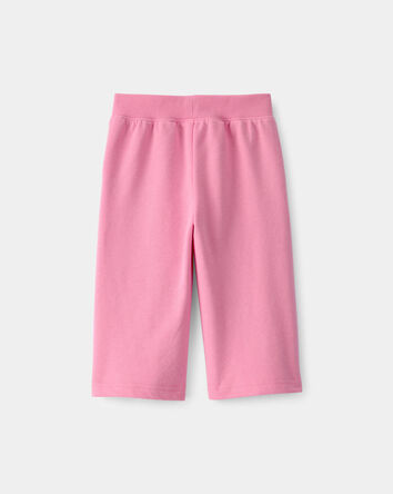 B&eacute;b&eacute; fille - Pantalon de sport &agrave; jambe large en jersey bouclette - Rose, 