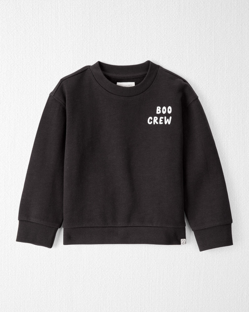 Toddler Organic Cotton Boo Crew Sweatshirt, image 1 of 5 slides