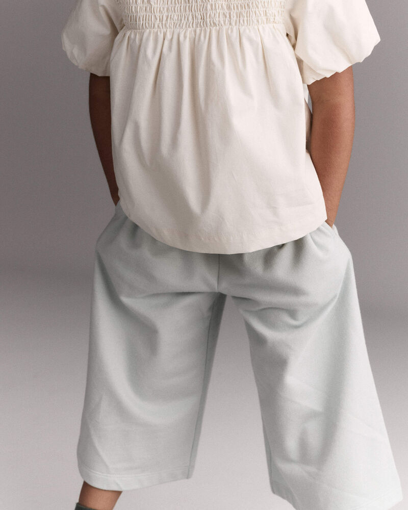 Toddler Girl Wide-Leg Drape Pant - Light Blue, image 5 of 7 slides