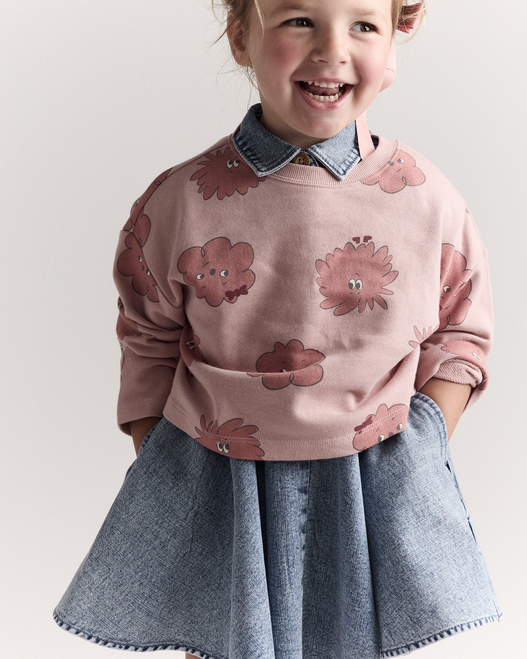 Blue Toddler Girl Avenue Twirl™ Dress in Denim - Blue