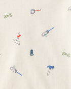 Baby Boy 5-Pack Train Multipack Bodysuits - Green/Blue, image 6 of 7 slides