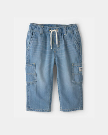 Baby Boy Wide-Leg Carpenter Jeans - Medium Wash, 
