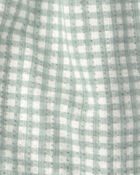 Baby Girl 3-Piece Gingham Top & Short Set - Green, image 2 of 3 slides