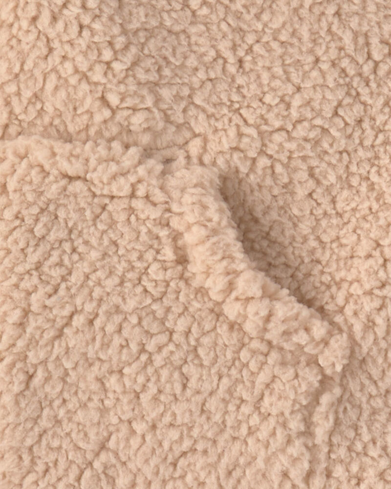 B&eacute;b&eacute; gar&ccedil;on - Ensemble 3 pi&egrave;ces &agrave; superposer en molleton teddy &agrave; motif ourson &ndash; Brun, image 3 sur 5 diapositives