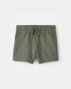 Toddler Boy French Terry Shorts - Green, image 1 of 4 slides