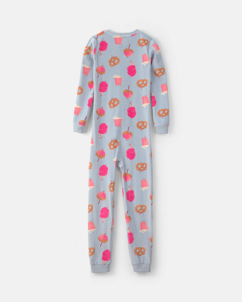 Filles - Pyjama ajust&eacute; 1 pi&egrave;ce en DreamPlush &agrave; motif aliment g&acirc;terie &ndash; Bleu, image 2 sur 3 diapositives