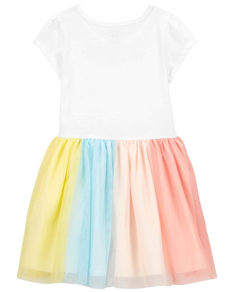Toddler Rainbow Tutu Dress, image 2 of 4 slides