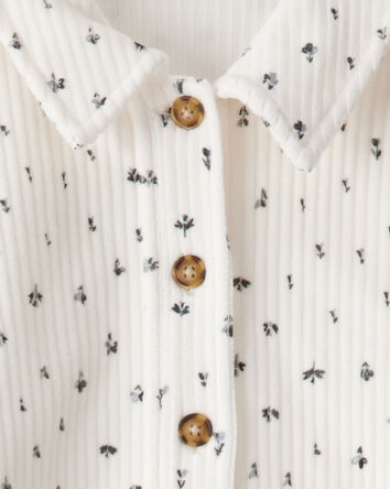 Girls Corduroy Tee & Pant Set, 