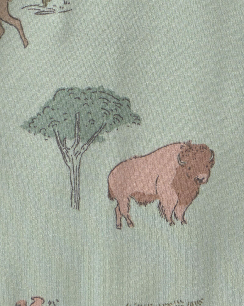 B&eacute;b&eacute; gar&ccedil;on - Emballage de 2 cache-couches manches longues PurelySoft🅪 &agrave; motif d&eacute;sert - Vert, image 3 sur 5 diapositives