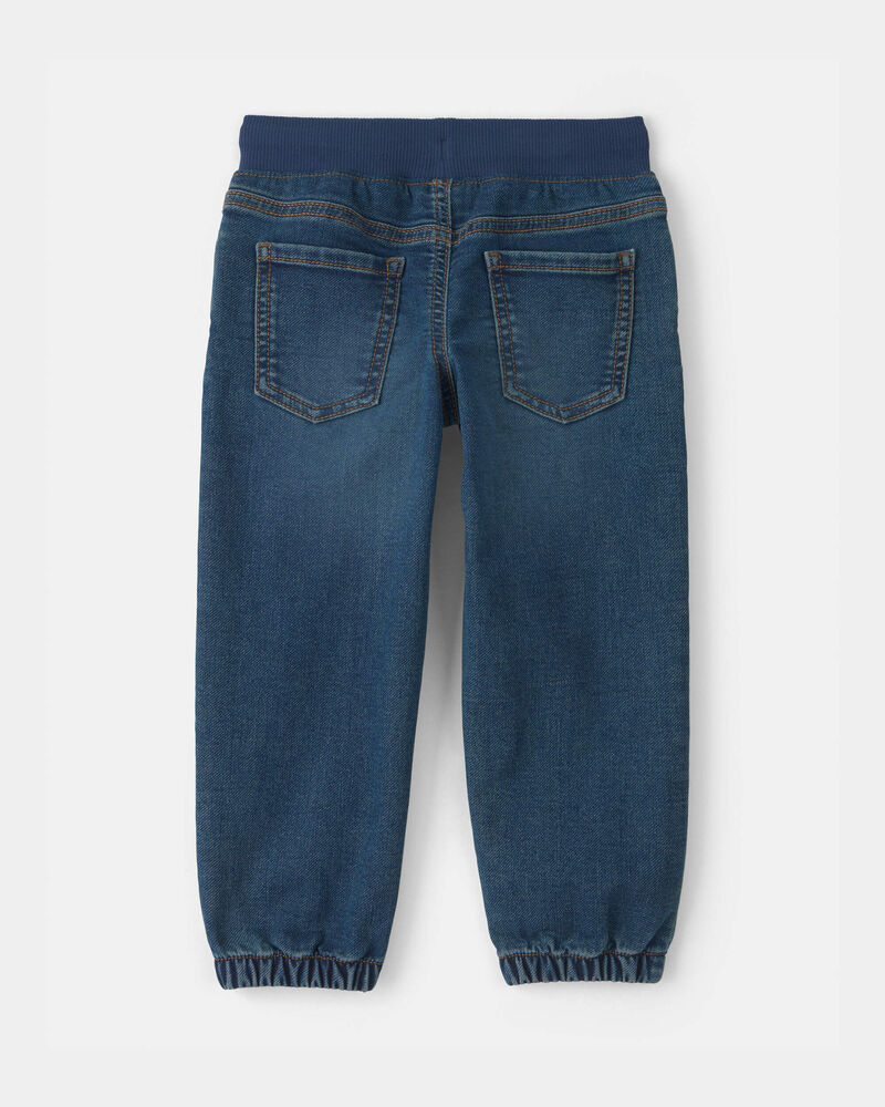 Tout-petit gar&ccedil;on - Pantalon de jogging en denim - D&eacute;lav&eacute; fonc&eacute;, image 2 sur 3 diapositives