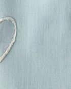 Girls Heart Denim Wide-Leg Jeans - Light Wash, image 4 of 6 slides