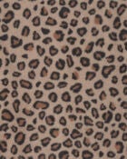 Kid 1-Piece Leopard Fleece Footie Pyjamas, image 2 of 3 slides
