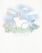 Enfant en bas âge Pyjama 4 pièces en coton à motif de lapin, image 2 sur 4 diapositives