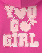 Toddler Girl Heart Fleece Long-Sleeve Top & Pant Set - Pink, image 6 of 7 slides