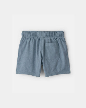 Tout-petit gar&ccedil;on - Short tiss&eacute; avec poches - Bleu, 