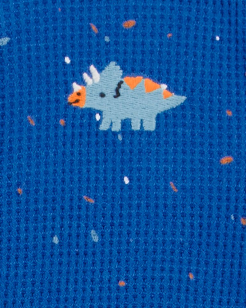 Baby Dinosaur Snap-Up Thermal Sleeper Pyjamas, image 2 of 3 slides