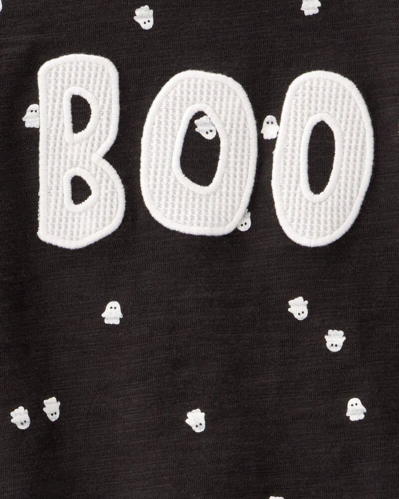 Baby 2-Piece Ghost Print Halloween Outfit Set, image 2 of 3 slides