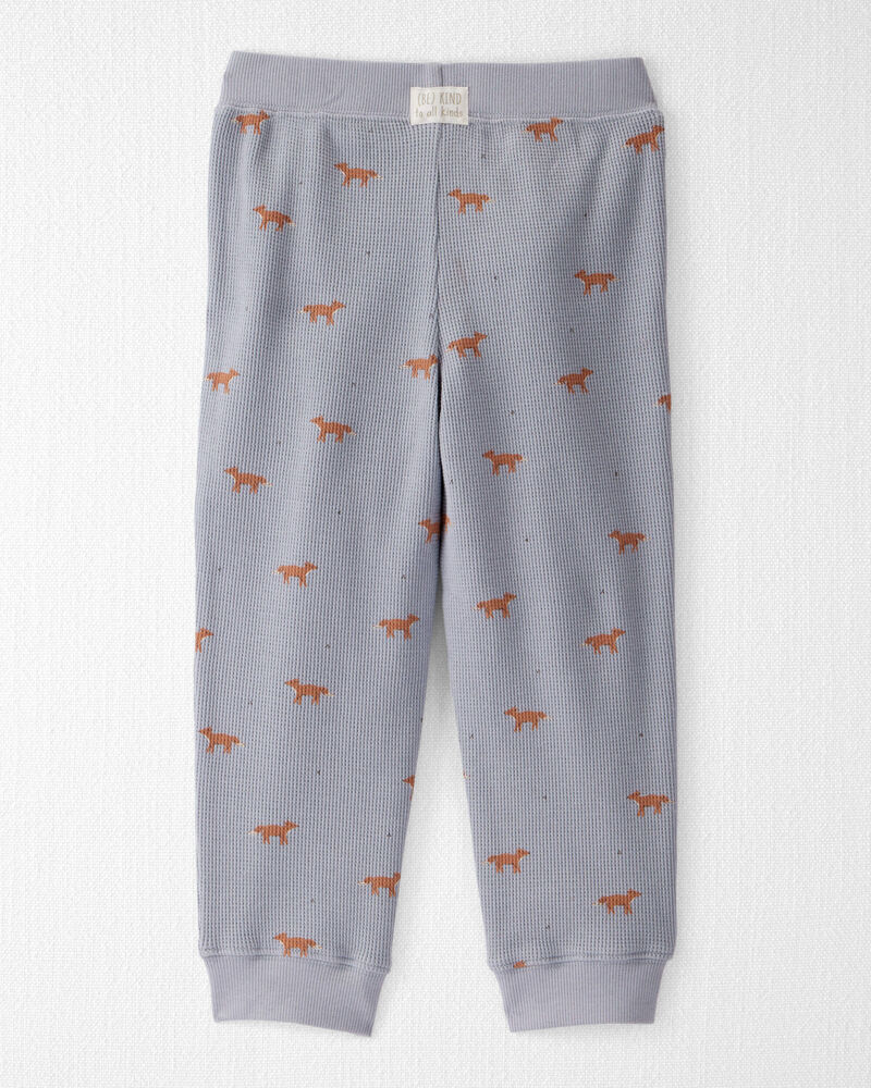 Toddler Organic Cotton Pyjamas in Shadow Fox Print, image 3 of 5 slides