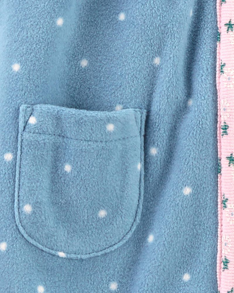 Fox Zip-Up Fleece Jumpsuit, image 3 of 3 slides