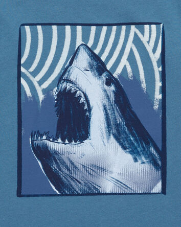 T-shirt à imprimé de requin, 