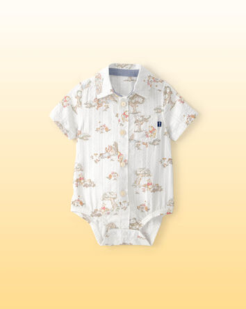 Baby Boy Disney&copy; Winnie the Pooh Button-Down Bodysuit - White, 