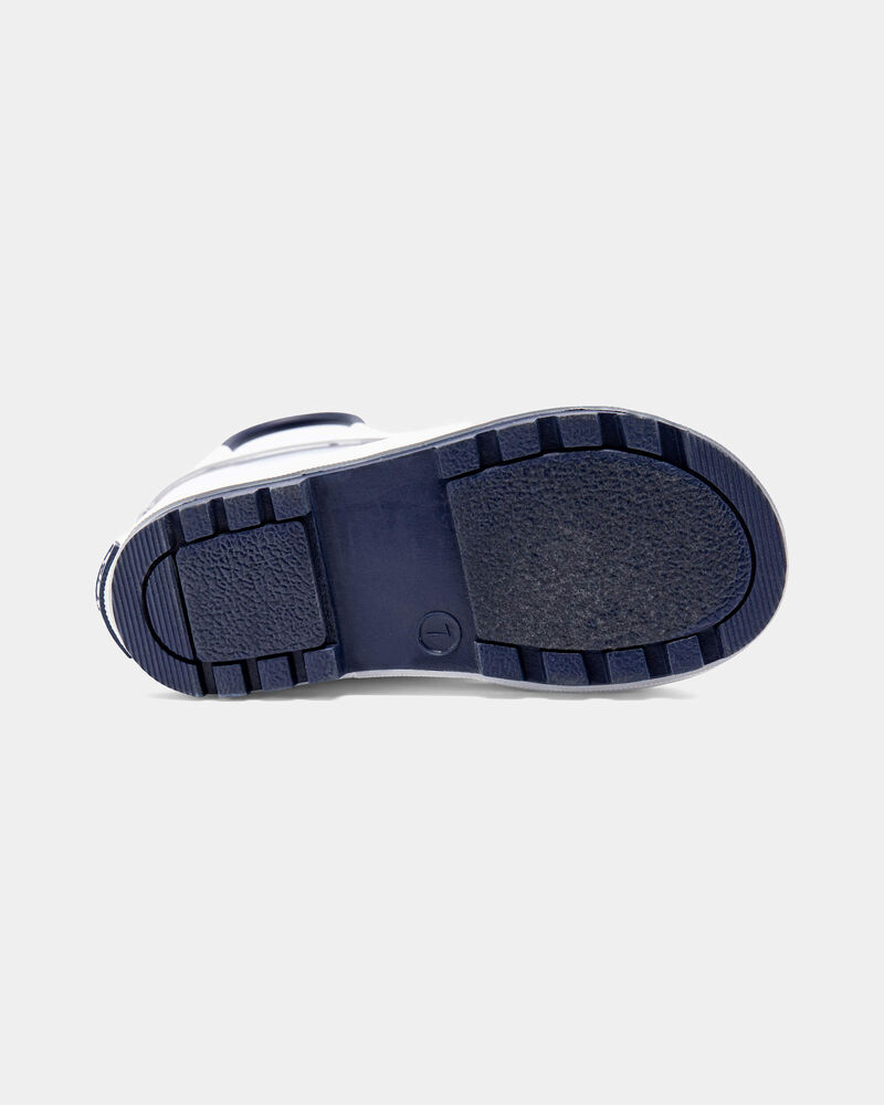 Toddler Boy Striped Rain Boots - Navy/White, image 5 of 6 slides