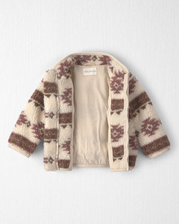Baby Recycled Southwestern Teddy Fleece Jacket, 