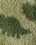 Baby Boy Dinosaur Sherpa Zip-Up Jacket - Green, image 2 of 3 slides