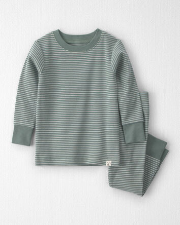 Baby 2-Piece Organic Cotton Ribbed Pyjamas, 