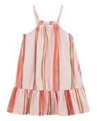 Toddler Striped Geo Print Dress, image 1 of 4 slides